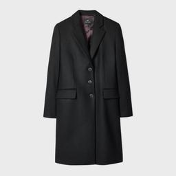 PS Paul Smith Women's Black Wool Epsom Coat