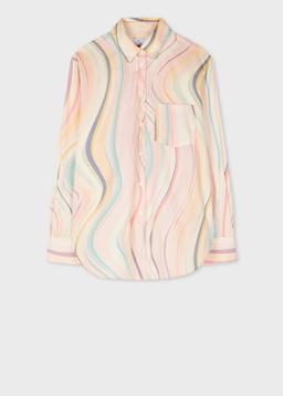 PS Paul Smith Women's 'Faded Swirl' Shirt Multicolour