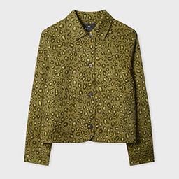 PS Paul Smith Women's Khaki 'Animal' Print Jacket Brown