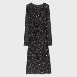 PS Paul Smith Women's Black 'Seedhead' Mesh Dress
