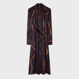 PS Paul Smith Women's 'Midnight Swirl' Shirt Dress Red
