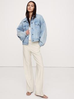 High-Rise Modern Straight City Stretch Pant