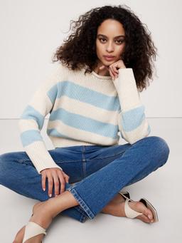 Oversized Cotton Roll-Neck Sweater
