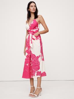 Matte Silk Wrap Dress