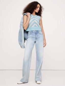 Embroidered Cotton Crochet Top