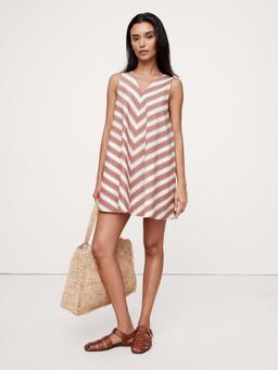 Cotton Poplin Swing Mini Dress