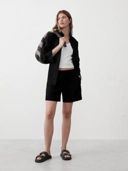 Linen-Blend Boxer Short