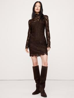 Stretch-Lace Mini Dress