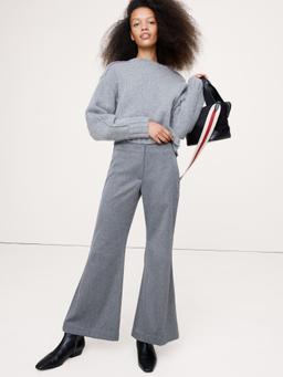 Mid-Rise Flare Italian Twill Pant