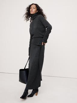 Merino-Cotton Maxi Sweater Dress