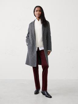 Slim High-Rise Velvet Pants