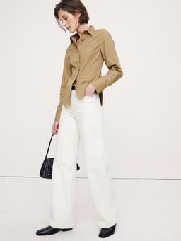 Stretch-Cotton Hourglass Shirt