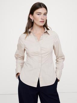 Stretch-Cotton Hourglass Shirt