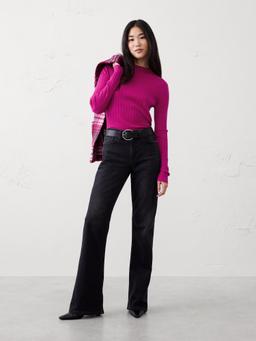 Merino Wool Ribbed Sweater