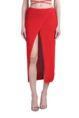 Skirt In Red Viscose