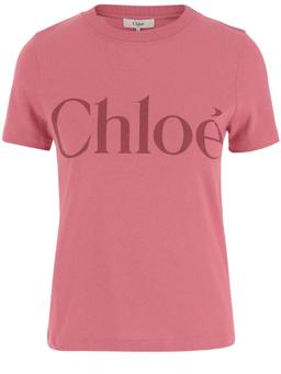 Cotton Jersey Baby Fit T-shirt With Logo