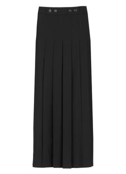 Long Skirt With Pleated Detail