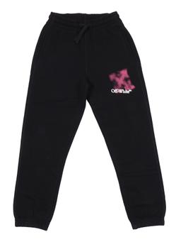 Off-White Arrow Spray Sweatpant Black - Fuchsia
