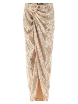 Rotate by Birger Christensen sequins Knot Skirt