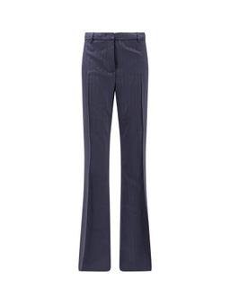 Etro Wool Trousers With Iconic Motif