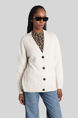 Anine Bing Jackson Cardigan In Beige Suede