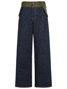 Sacai Blue Cotton Jeans