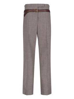 Prada Trompe-l Il Belted Pants