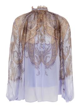 Zimmermann Printed Crepe Hypnotic Blouse