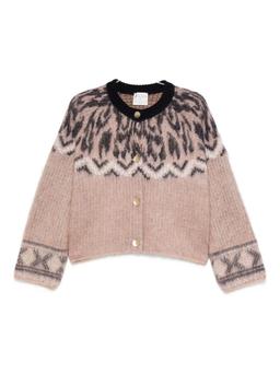 Forte_Forte Wool Jacquard Cardigan