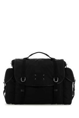 Maison Margiela Black Fabric Messenger Travel Bag
