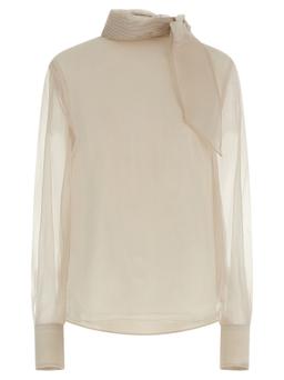 Brunello Cucinelli Silk Blouse With Lavallière