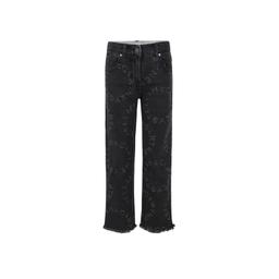 Stella McCartney Kids Black Jeans For Girl With Logo