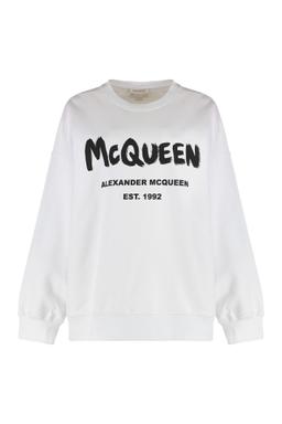 Alexander McQueen Cotton Sweatshirt With Logo