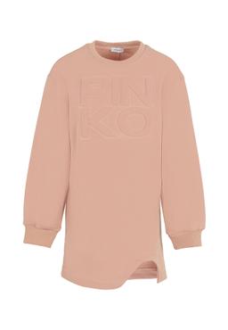 Pinko Pink Dress For Girl With Logo
