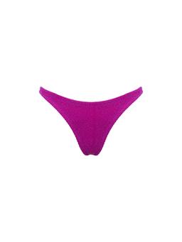 MC2 Saint Barth Woman Fuchsia Lurex Crinkle Cheeky Swim Briefs Naomi