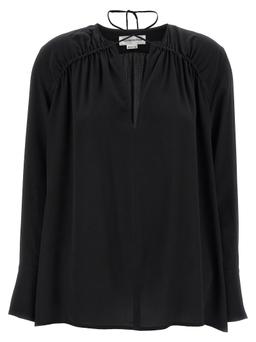 Victoria Beckham gather Detail Tie Blouse