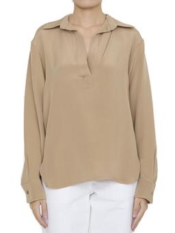 Max Mara V-neck Long-sleeve Shirt