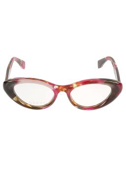 Gucci Eyewear Oval Logo Lens Frame