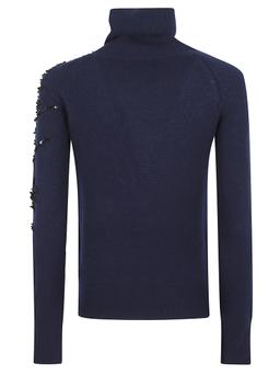 Ermanno Scervino Long Sleeve High Neck Sweater
