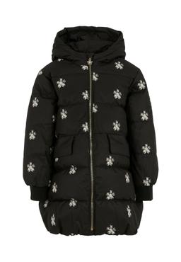 Marc Jacobs Black Down Jacket For Girl With Daisy