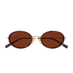 Gucci Eyewear Gucci Gg1980s Linea Emblem 002 Havana Gold Brown Sunglasses