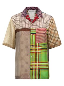 Marine Serre regenerated Silk Scarves Bowling Shirt