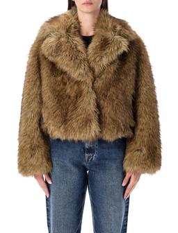 Stand Studio Samara Fox Effect Faux Fur Jacket