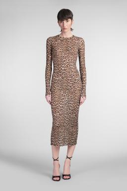 Blumarine Dress Woman In Animalier Cotton