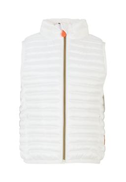 Save the Duck White Ava Vest For Girl With Logo