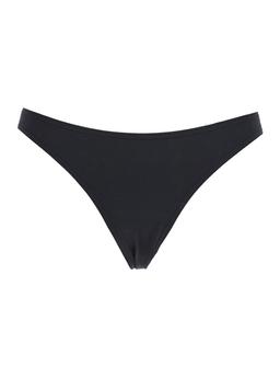 Eres fripon Black Bikini Bottoms With Low Waist In Tech Fabric Stretch Woman