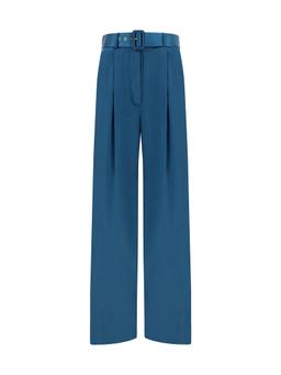 Zimmermann Tuck Silk Trousers