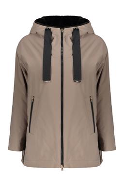 Herno Lightweight Beige Jacket With Hood And Zip