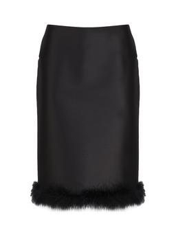 'S Max Mara Midi Skirt With Feather Bottom