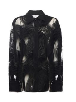 Genny Embroidered Tulle Shirt